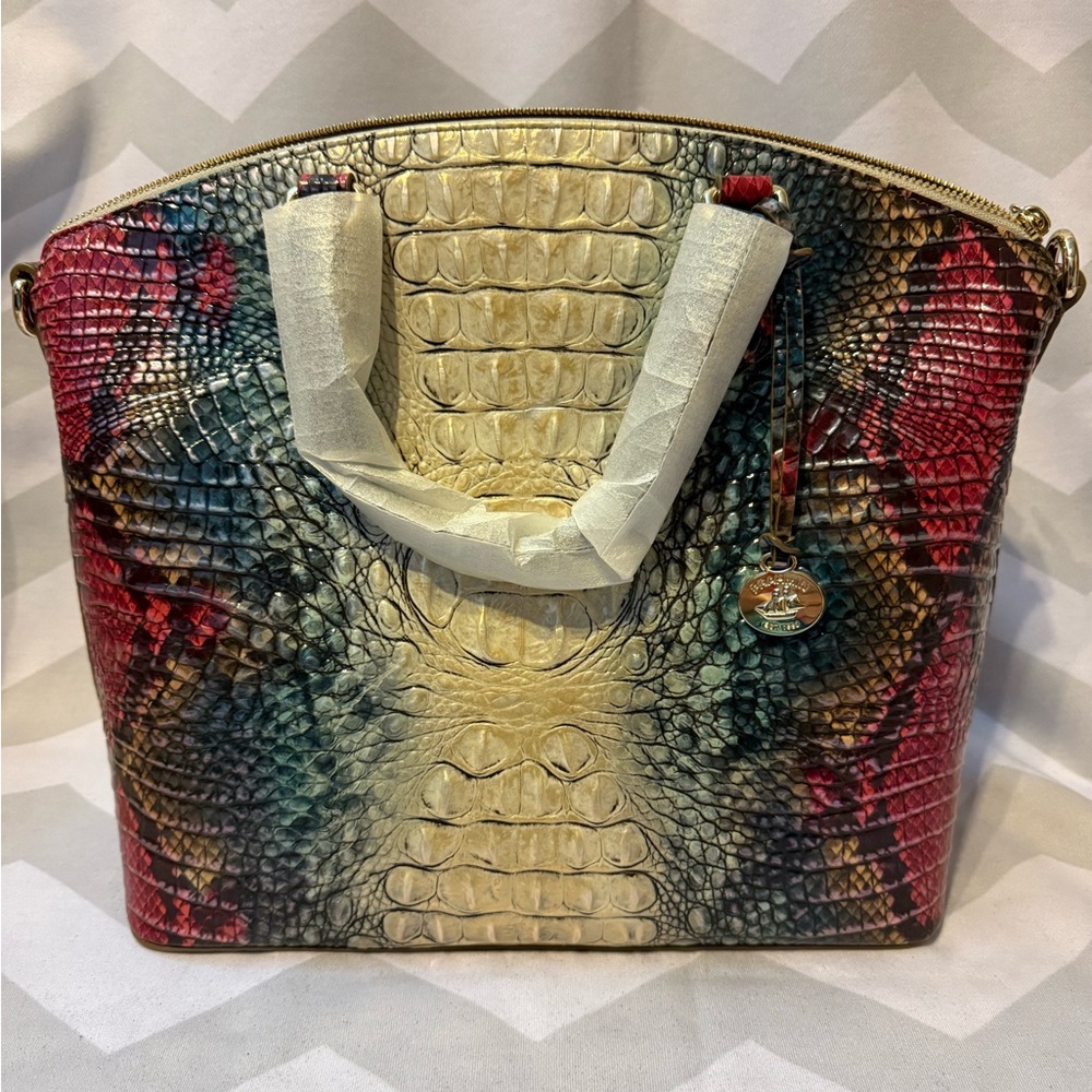 Brahmin Large Duxbury Satchel-Komodo Ombre Melbourne - Picture 3 of 8